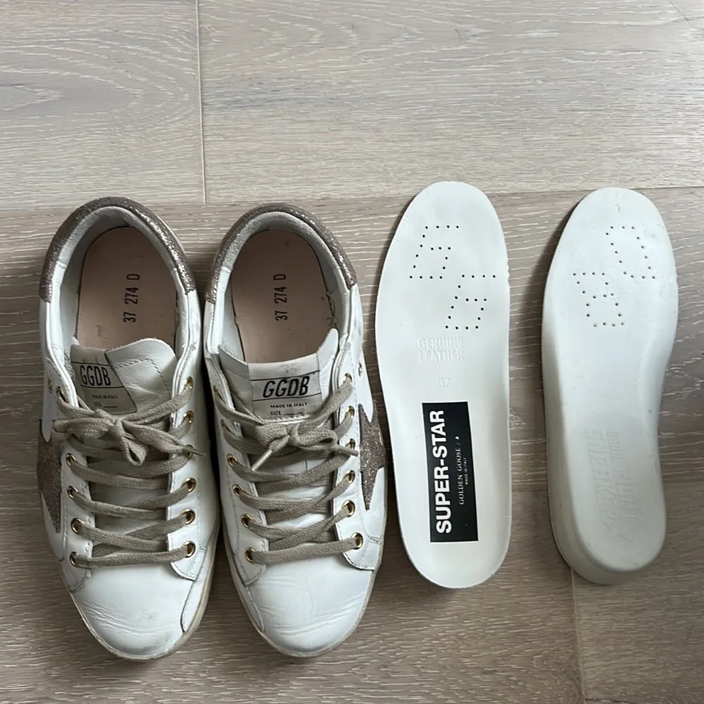Private edition golden goose superstar white with rose gold star and heel - Picture 6 of 10